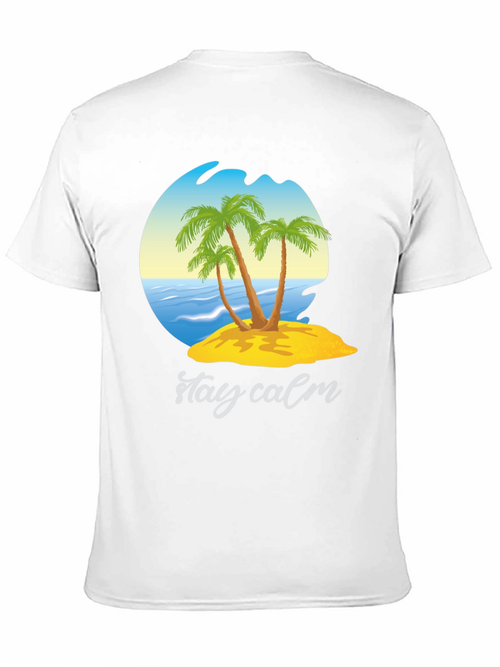 Island Palm Tree Graphic T-Shirt