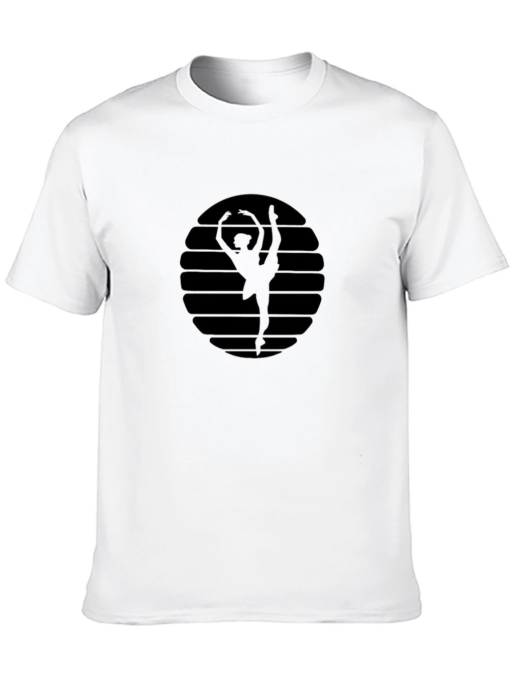 Ballet Dancer Silhouette Graphic T-Shirt