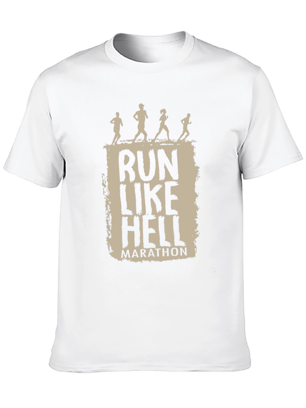 Run Like Hell Marathon T-Shirt - Black
