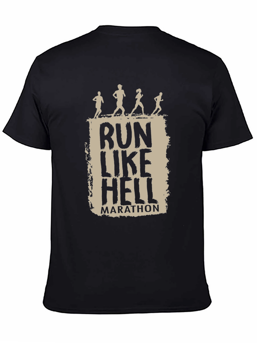 Run Like Hell Marathon T-Shirt - Black