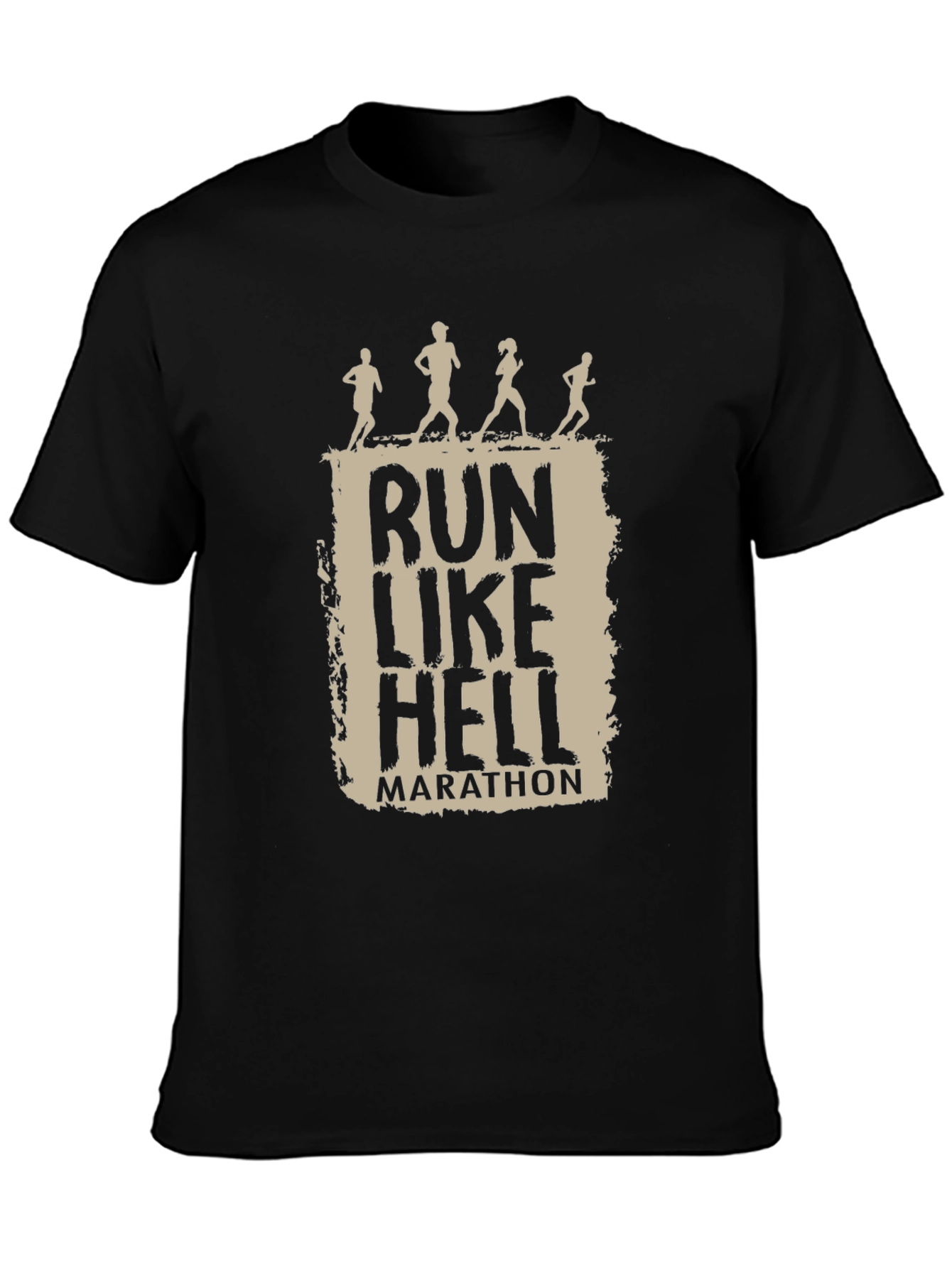 Run Like Hell Marathon T-Shirt - Black