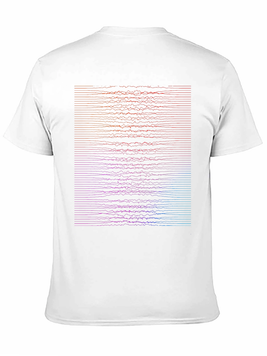 Abstract Wavy Lines Graphic T-Shirt