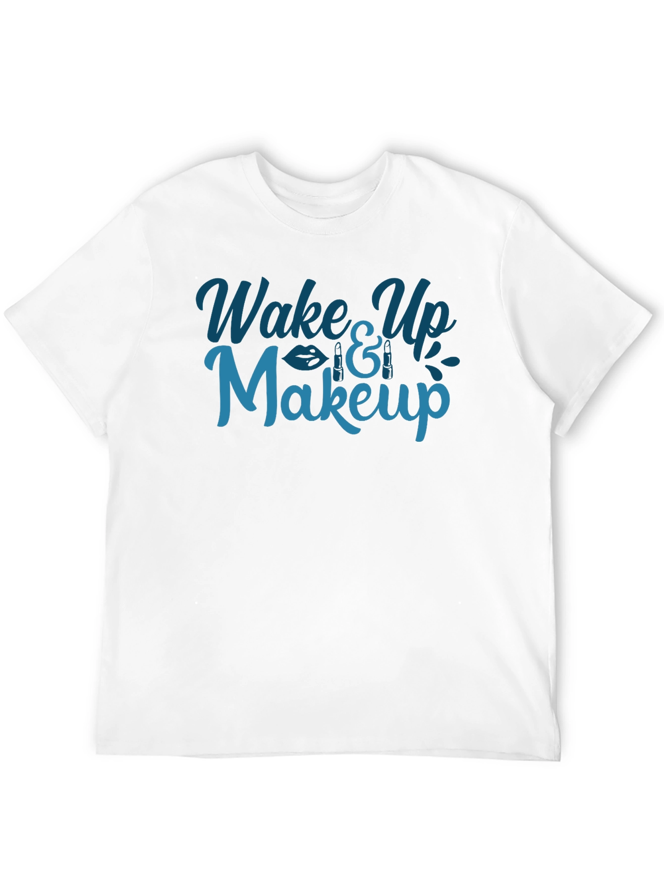 Wake Up and Makeup Graphic Tee