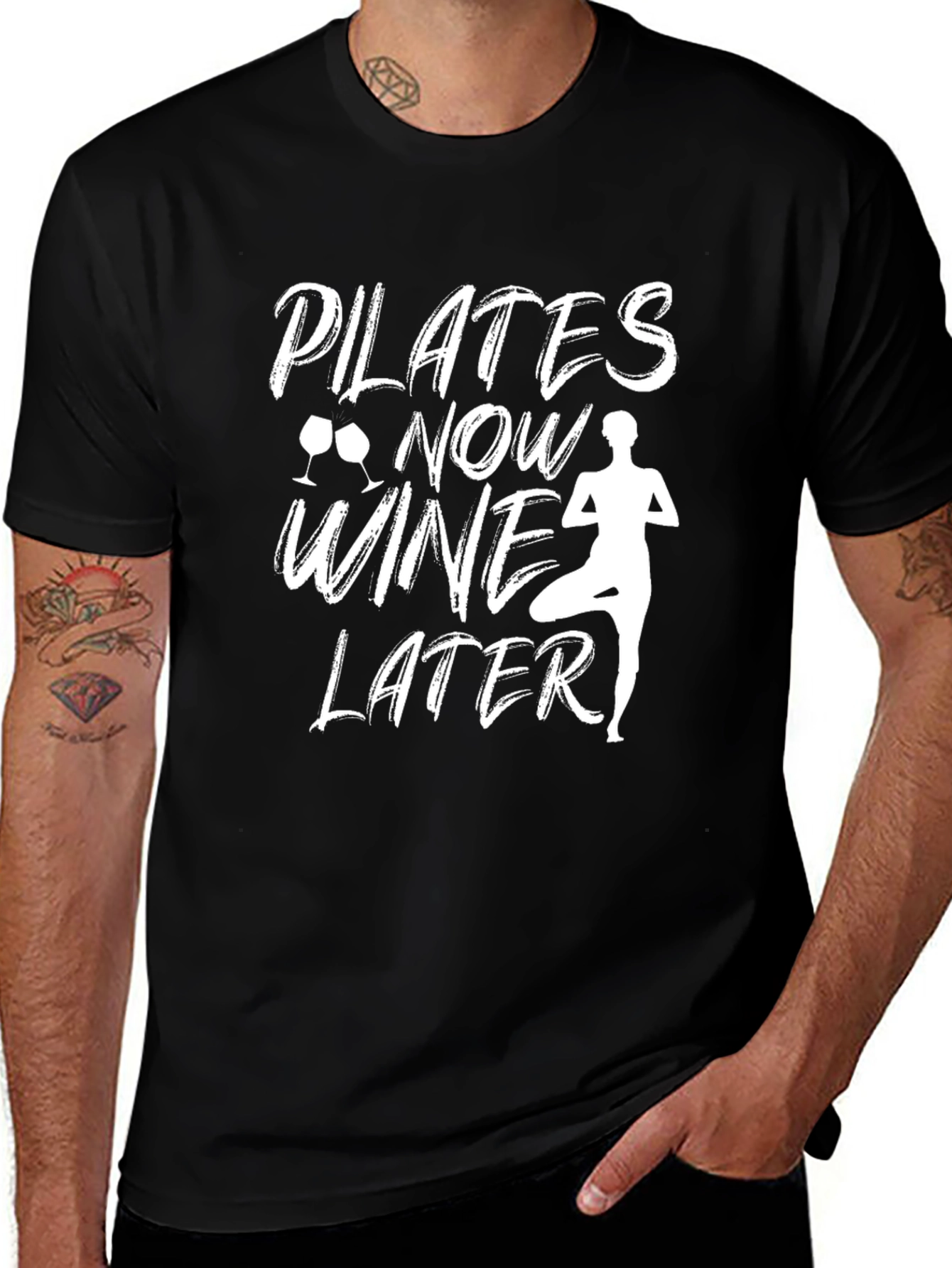 Pilates & Wine Graphic Tee