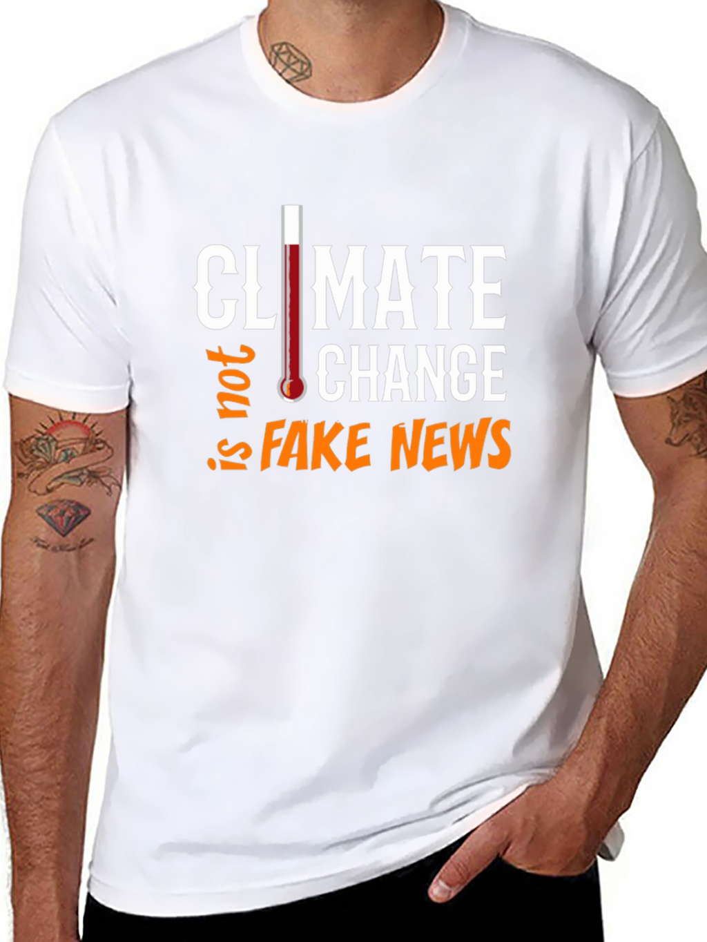 Climate Change Not Fake News Graphic Tee