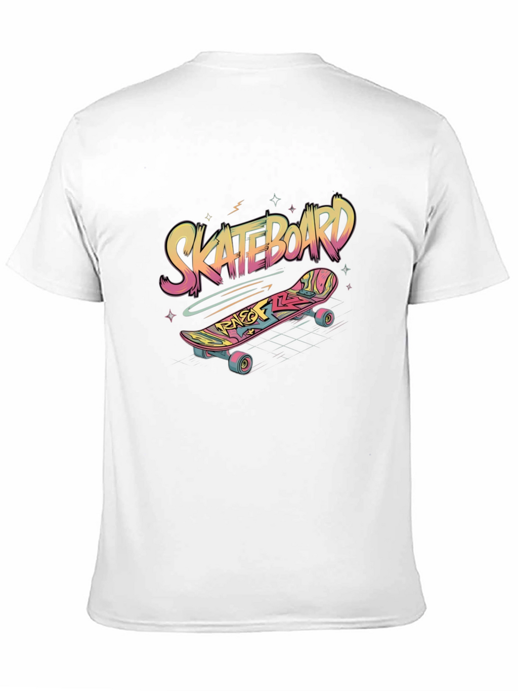 Skateboard Graphic Tee - Black