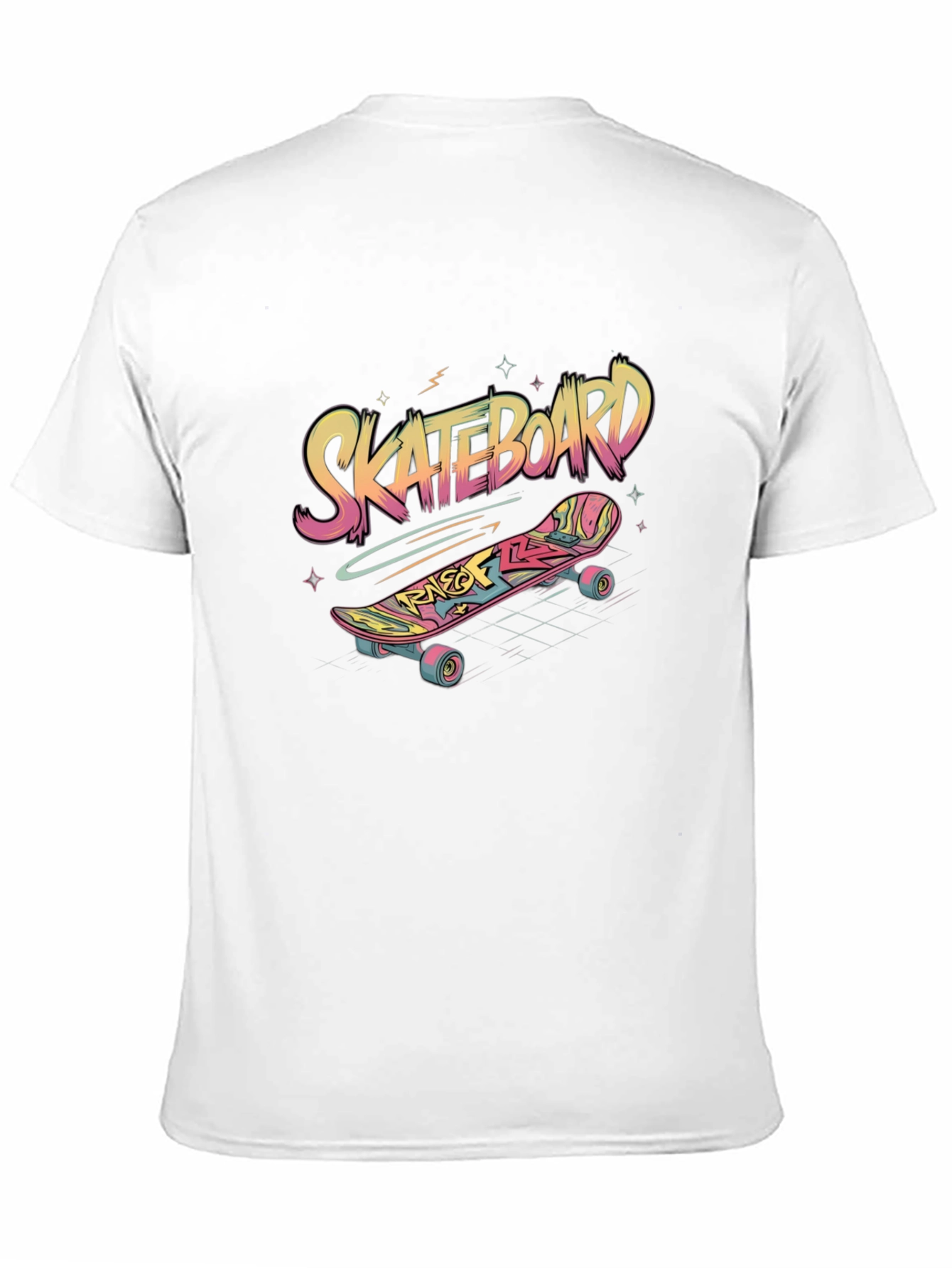 Skateboard Graphic Tee - Black
