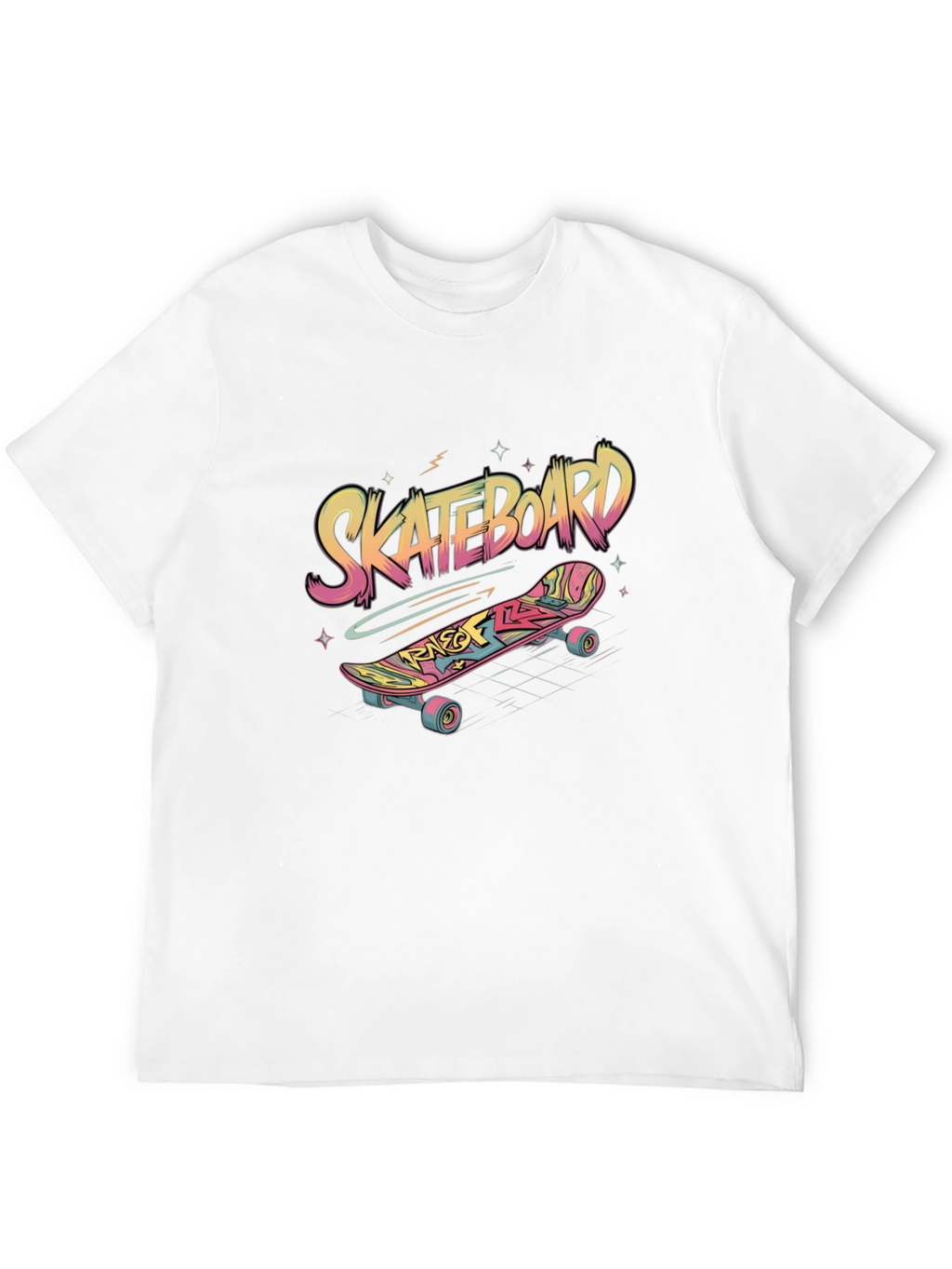Skateboard Graphic Tee - Black
