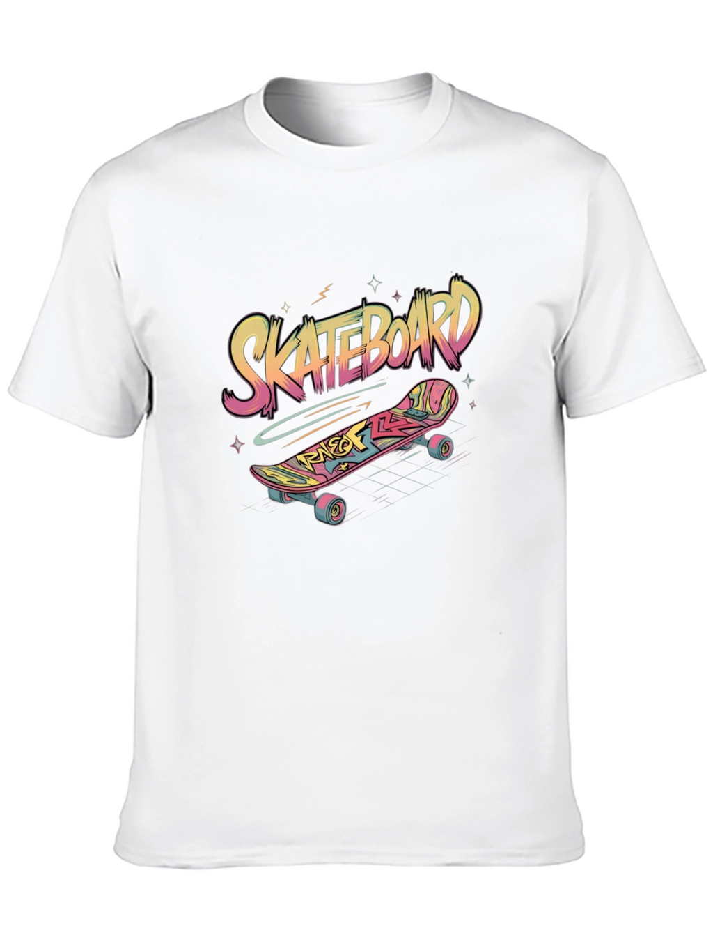 Skateboard Graphic Tee - Black