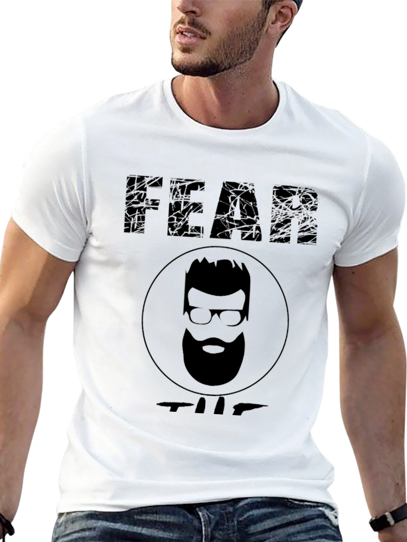 Fear the Beard Graphic T-Shirt - Mens Black Tee