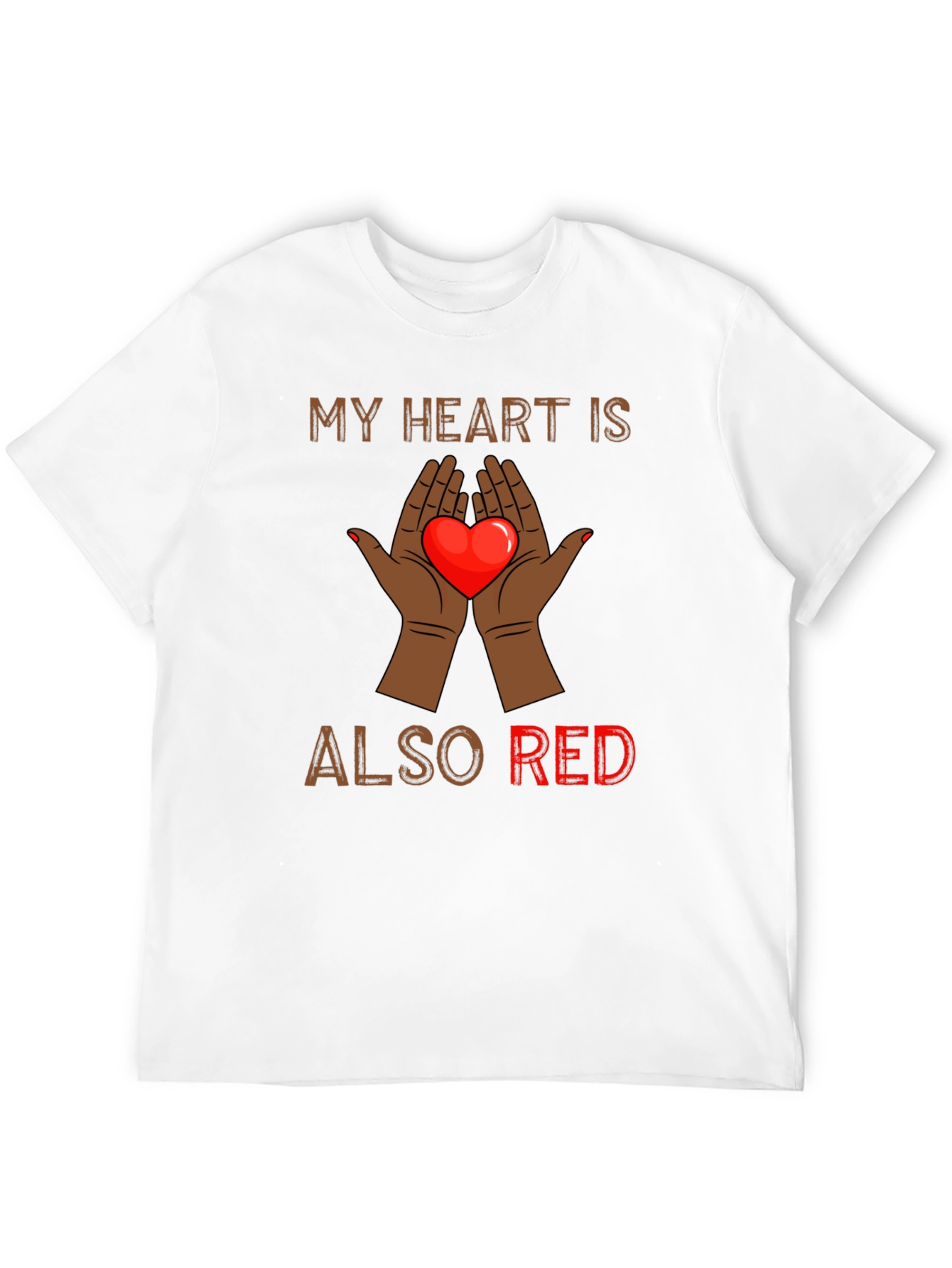 My Heart is Also Red Graphic Tee