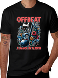 Offbeat Music Note Graphic Tee
