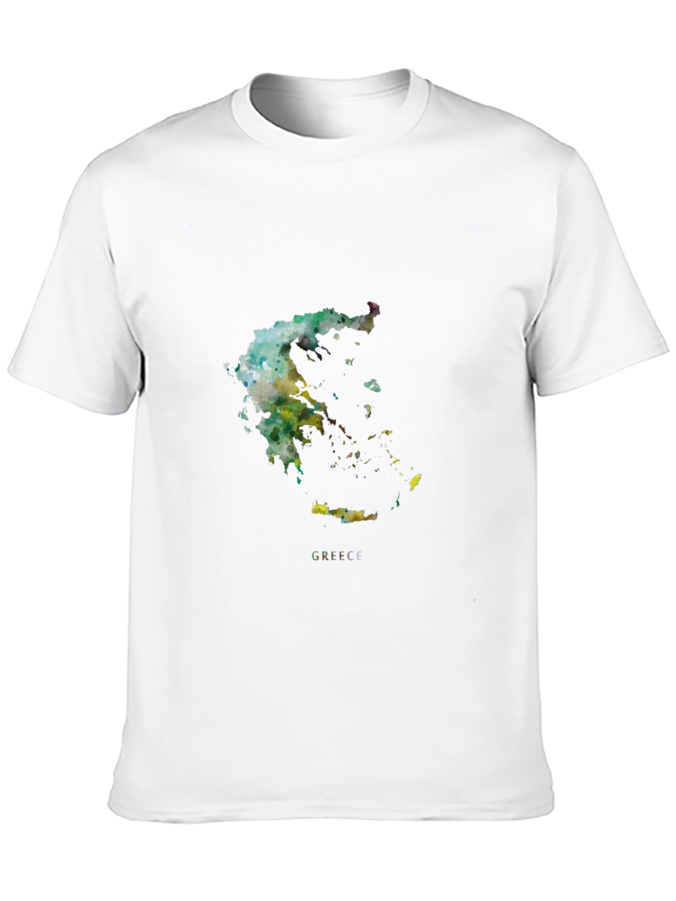 Greece Watercolor Map T-Shirt