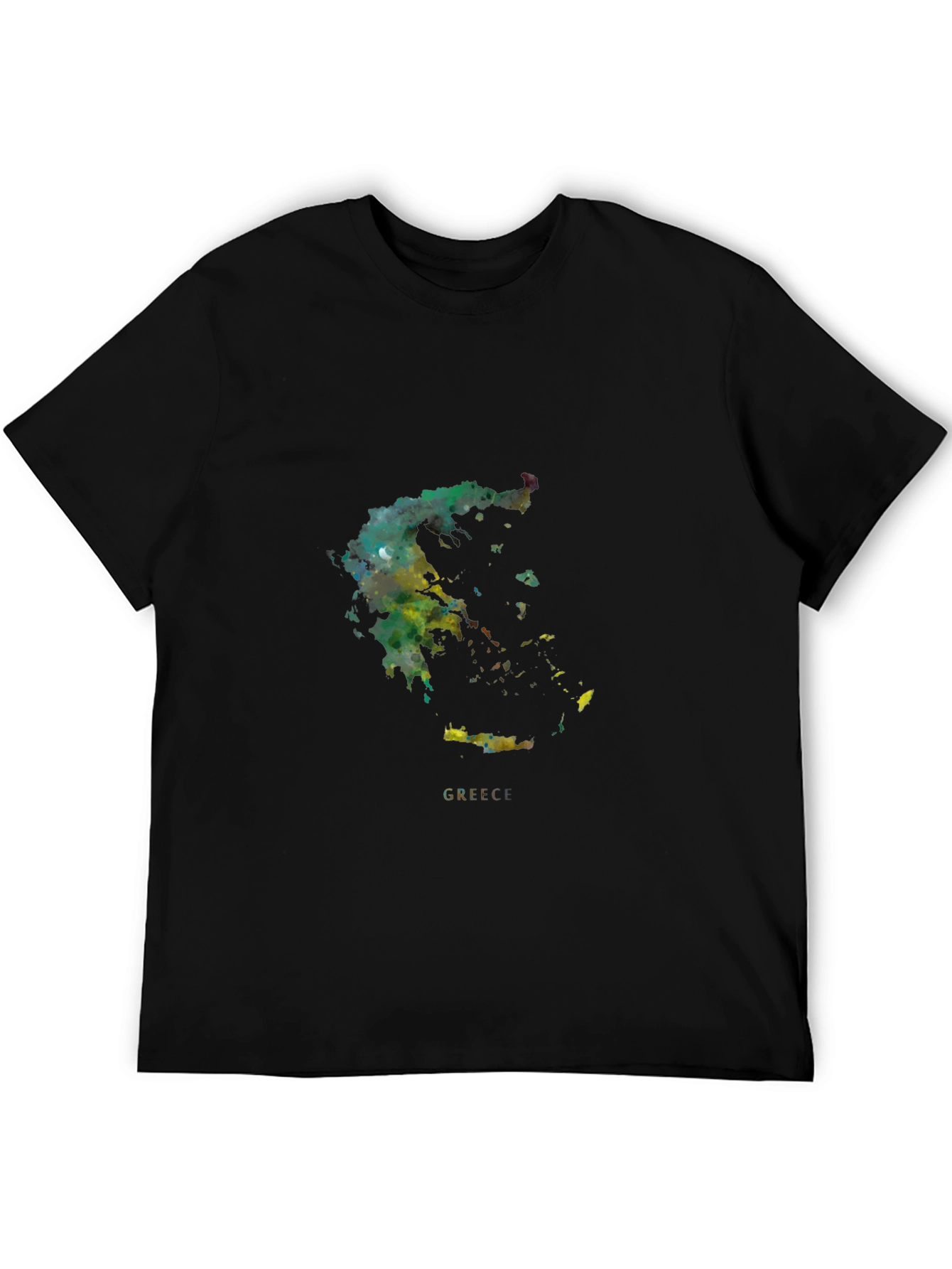 Greece Watercolor Map T-Shirt
