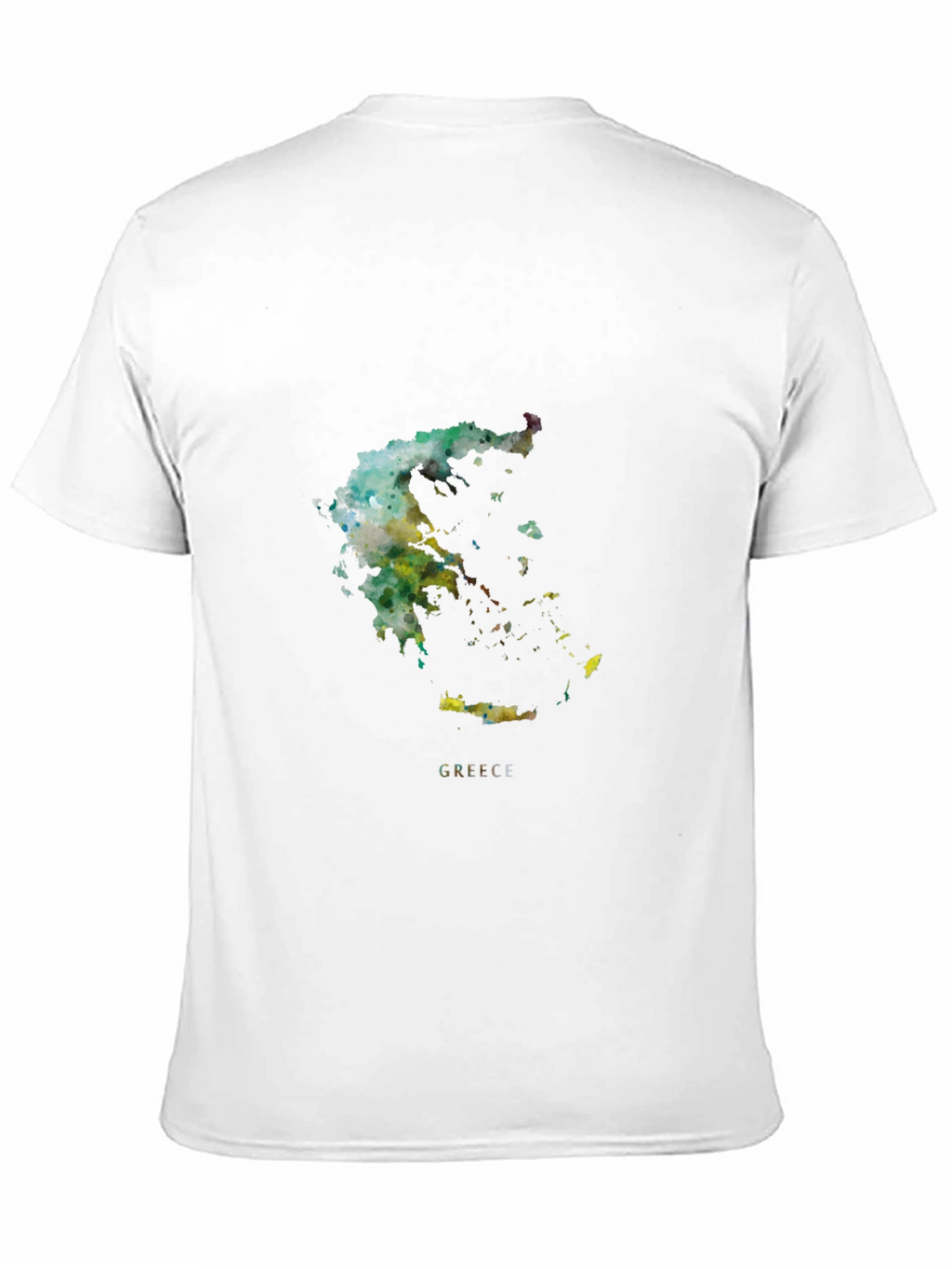 Greece Watercolor Map T-Shirt