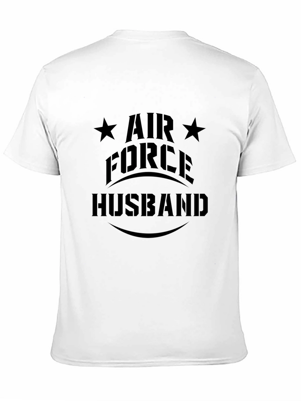 Air Force Husband Black Graphic Tee