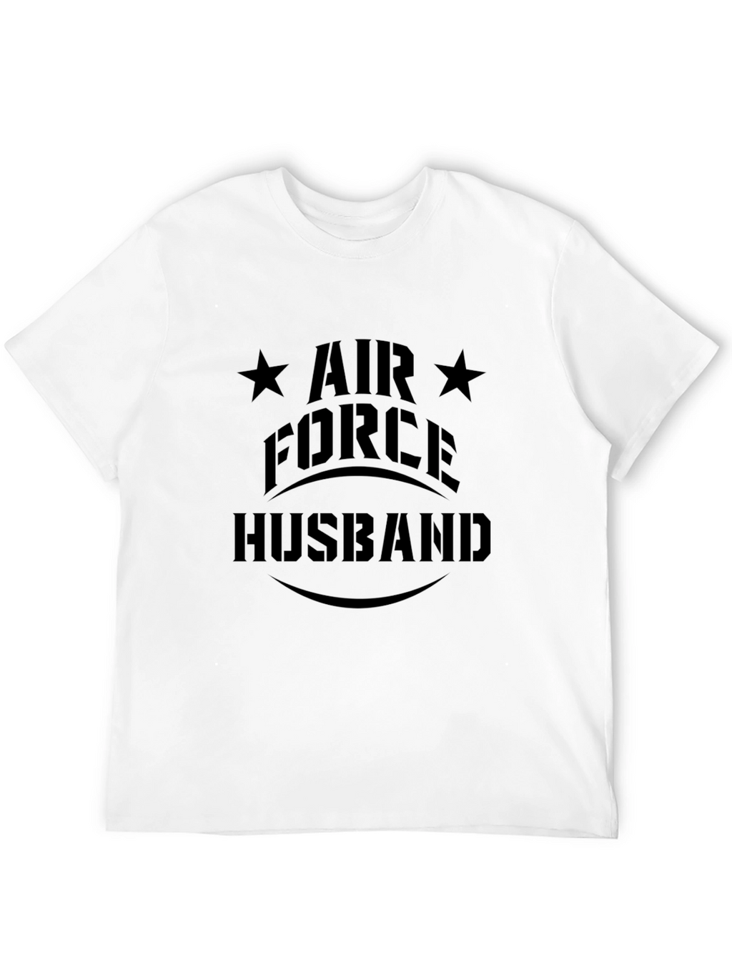 Air Force Husband Black Graphic Tee