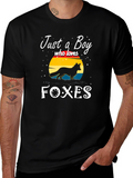 Just a Boy Who Loves Foxes T-Shirt