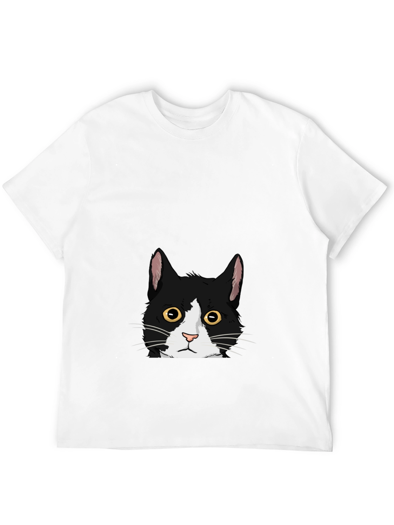 Black Cat Peekaboo Graphic Tee
