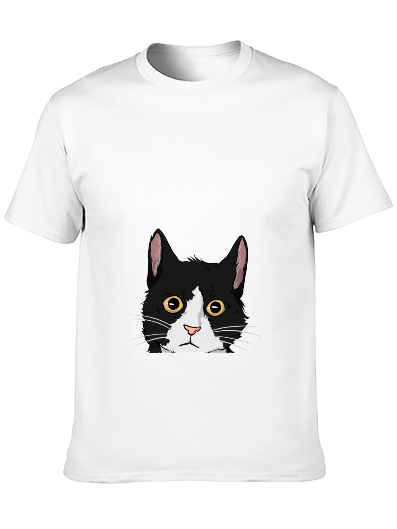 Black Cat Peekaboo Graphic Tee