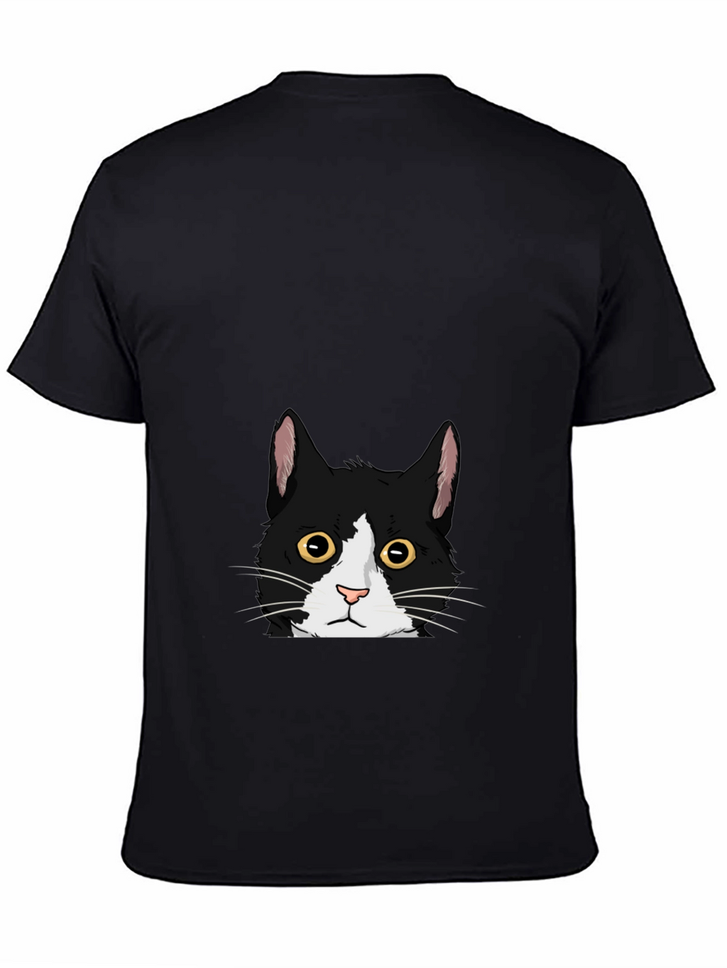 Black Cat Peekaboo Graphic Tee