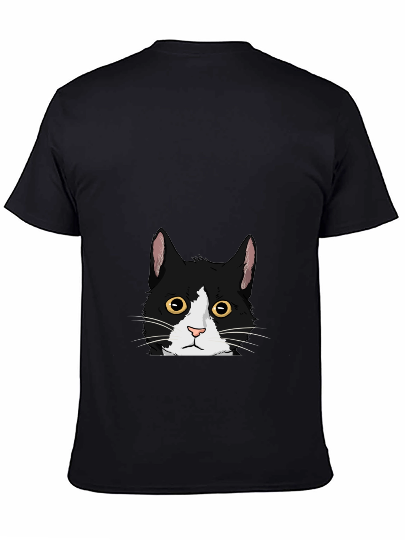 Black Cat Peekaboo Graphic Tee