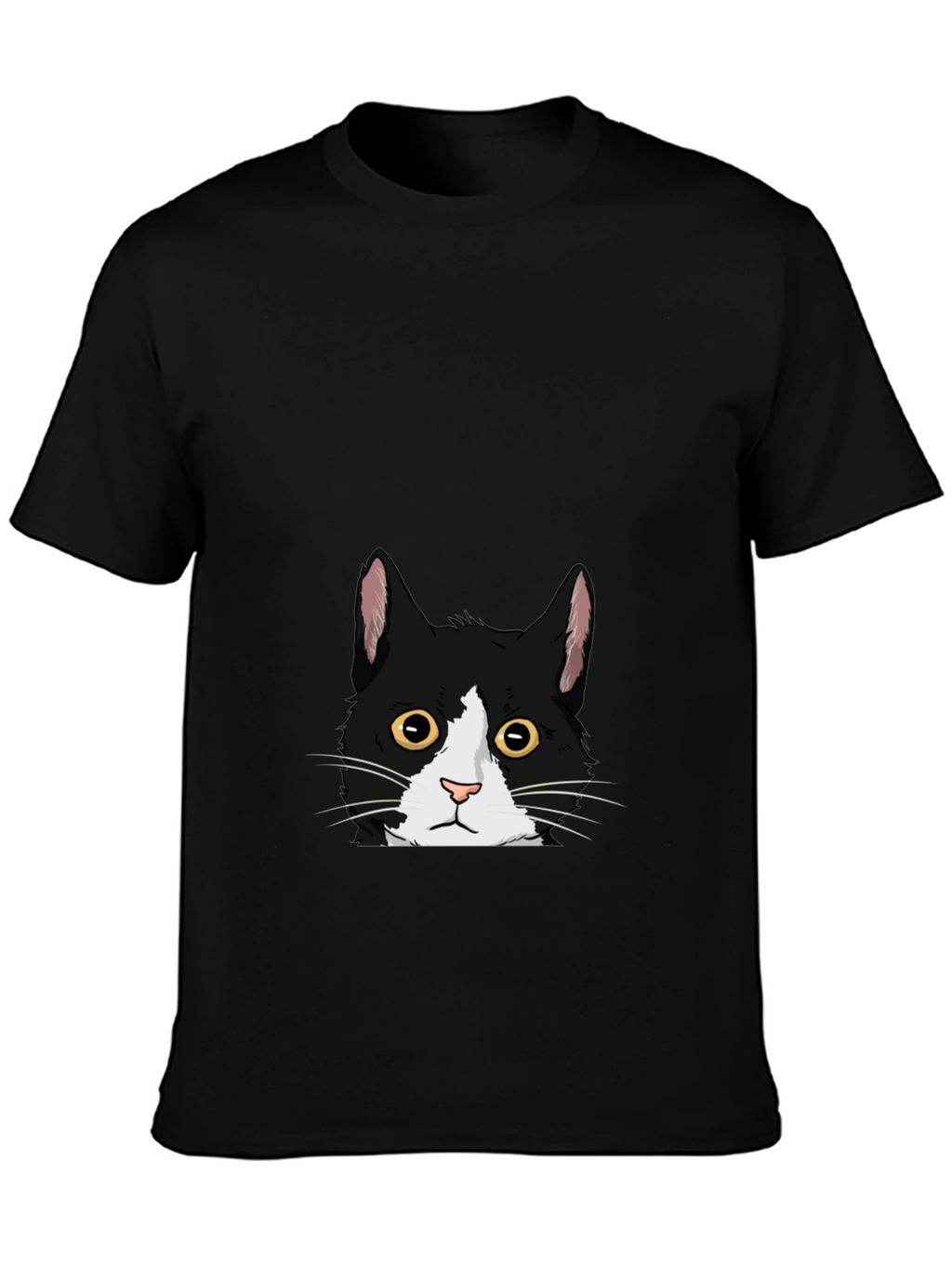 Black Cat Peekaboo Graphic Tee