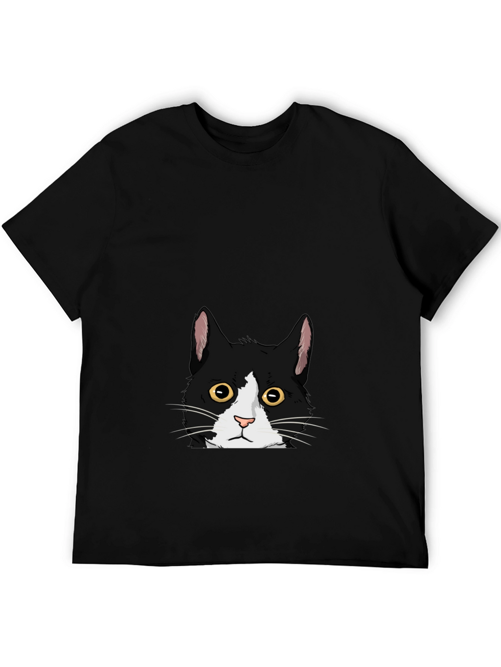 Black Cat Peekaboo Graphic Tee