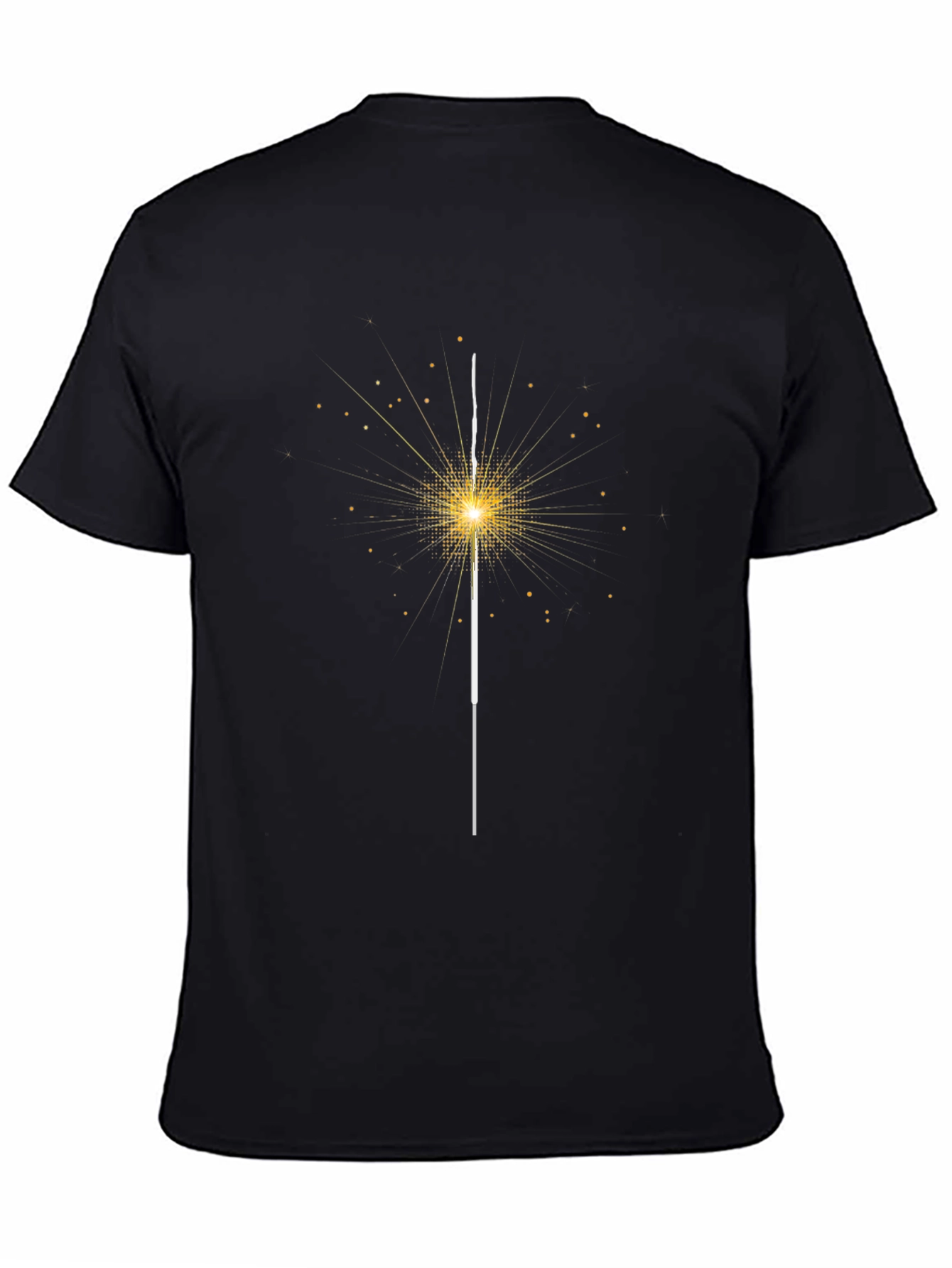 Sparkler Graphic Black T-Shirt