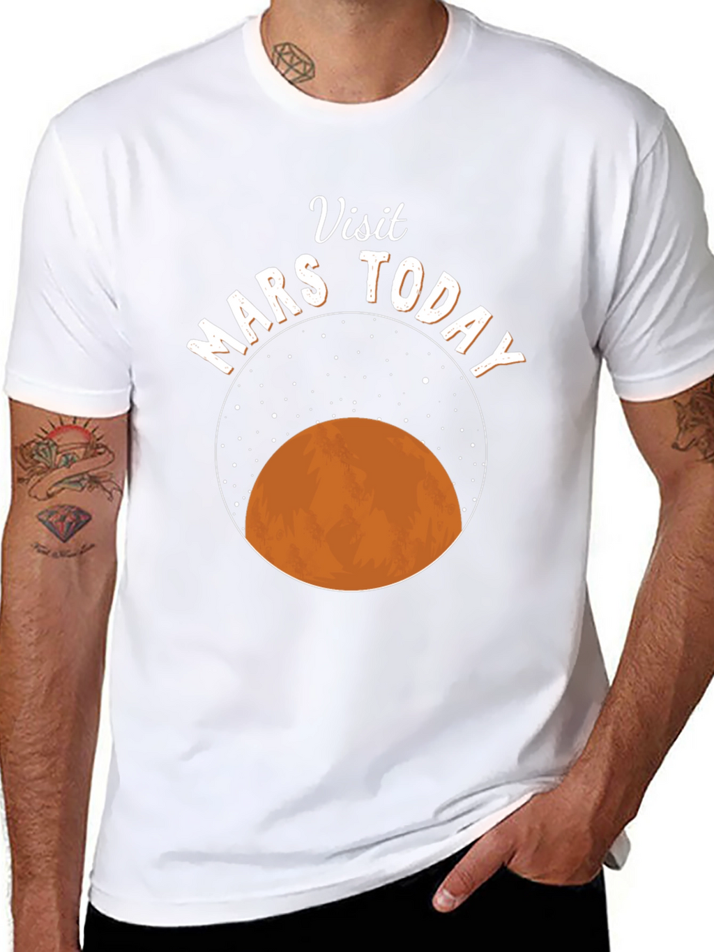Visit Mars Today Graphic T-Shirt