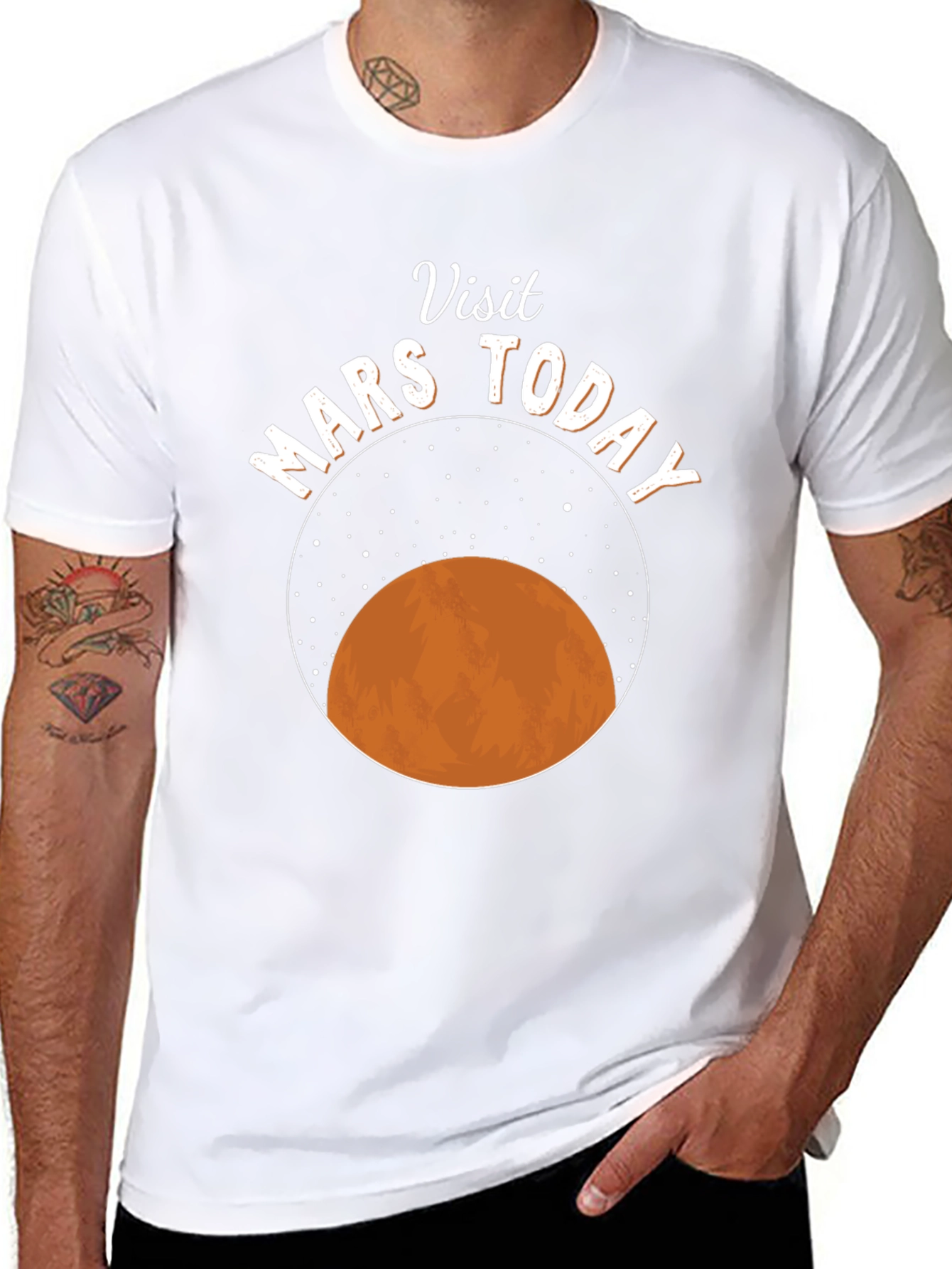 Visit Mars Today Graphic T-Shirt