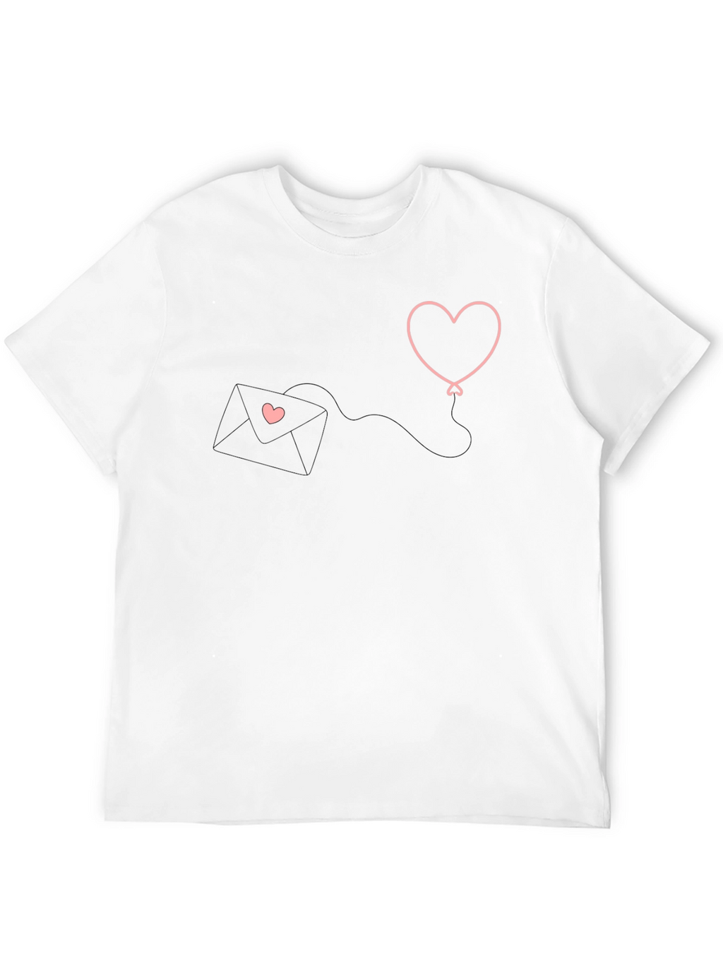 Heart Balloon Love Letter Graphic Tee