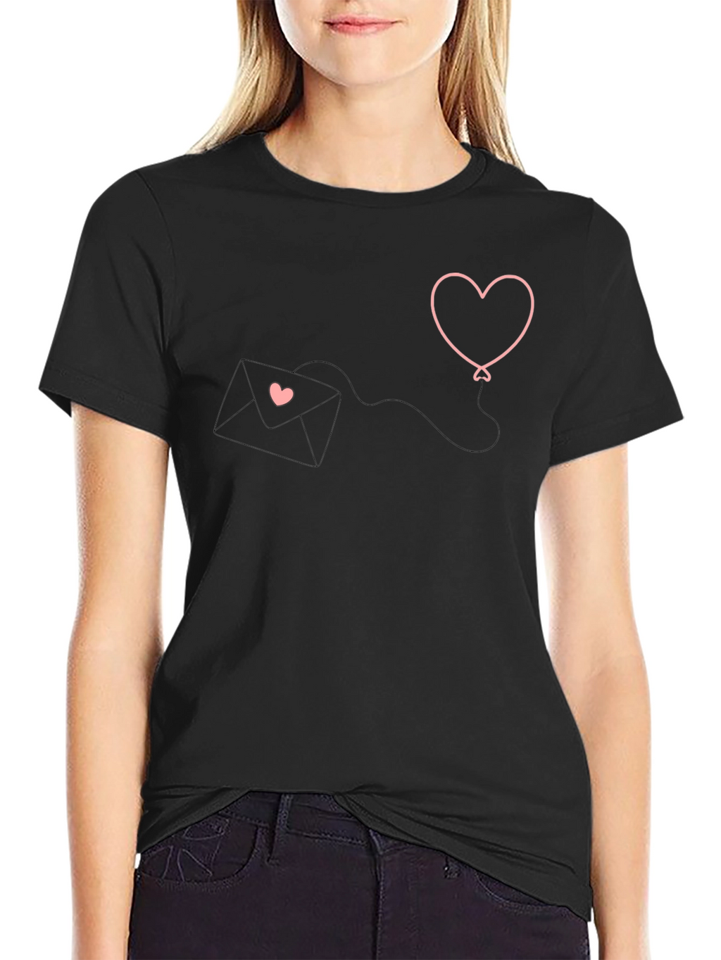 Heart Balloon Love Letter Graphic Tee