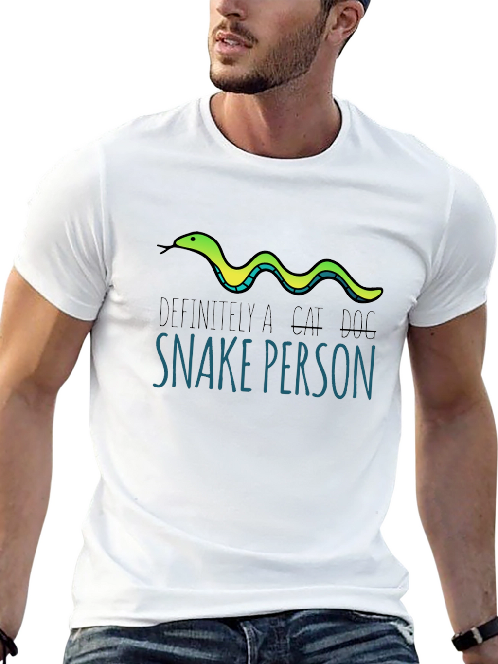 Definitely a Cat Dog Snake Person T-Shirt