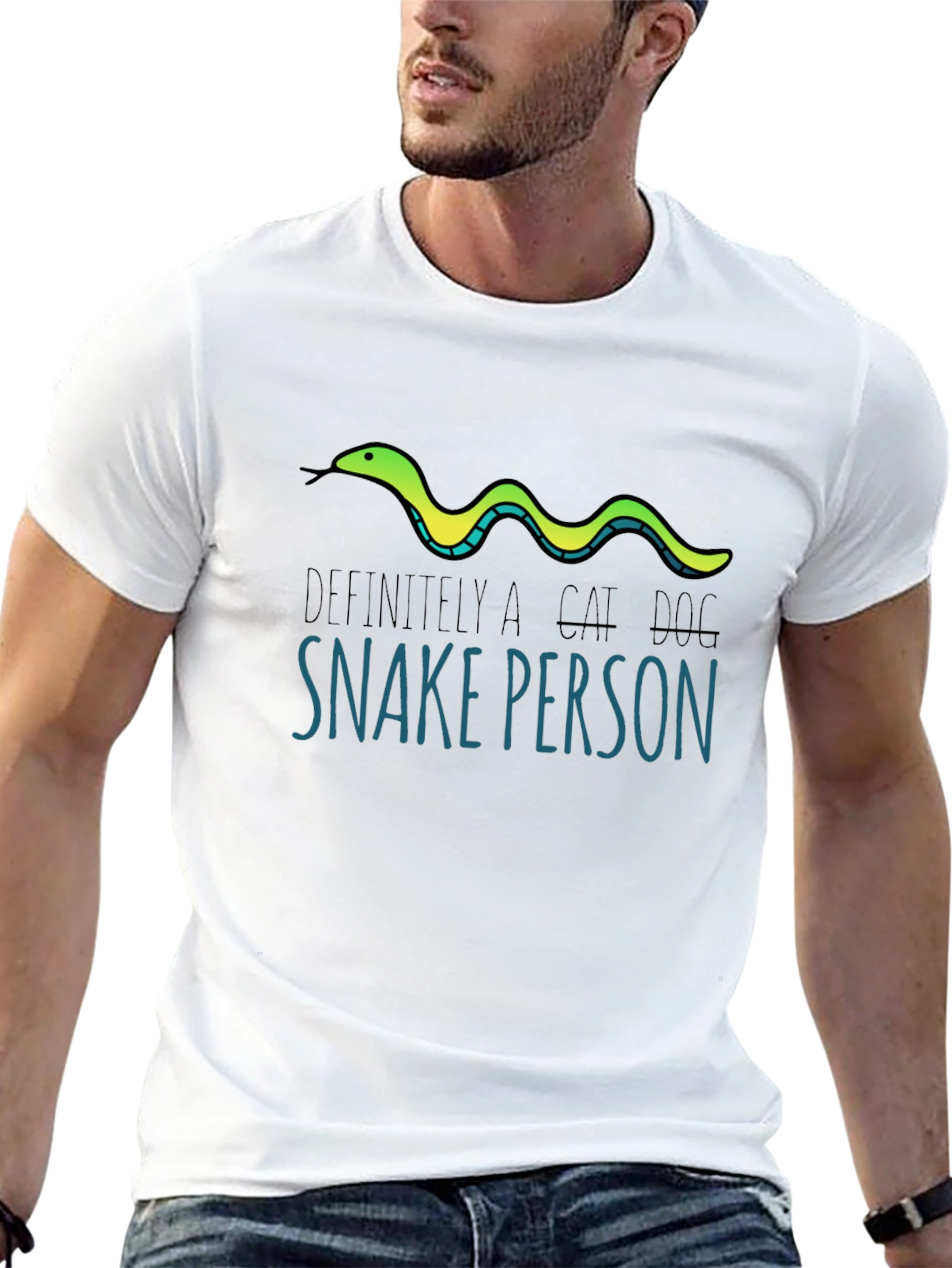 Definitely a Cat Dog Snake Person T-Shirt