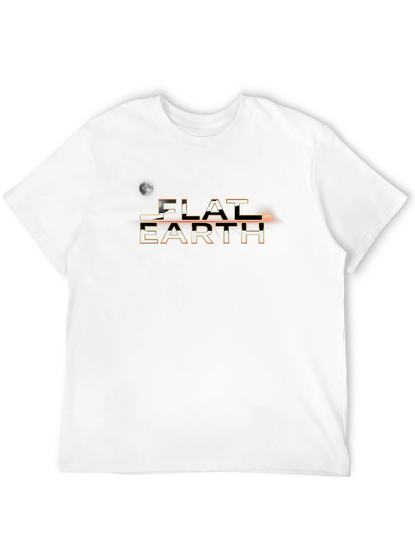 Flat Earth T-Shirt - Conspiracy Theory Novelty Tee