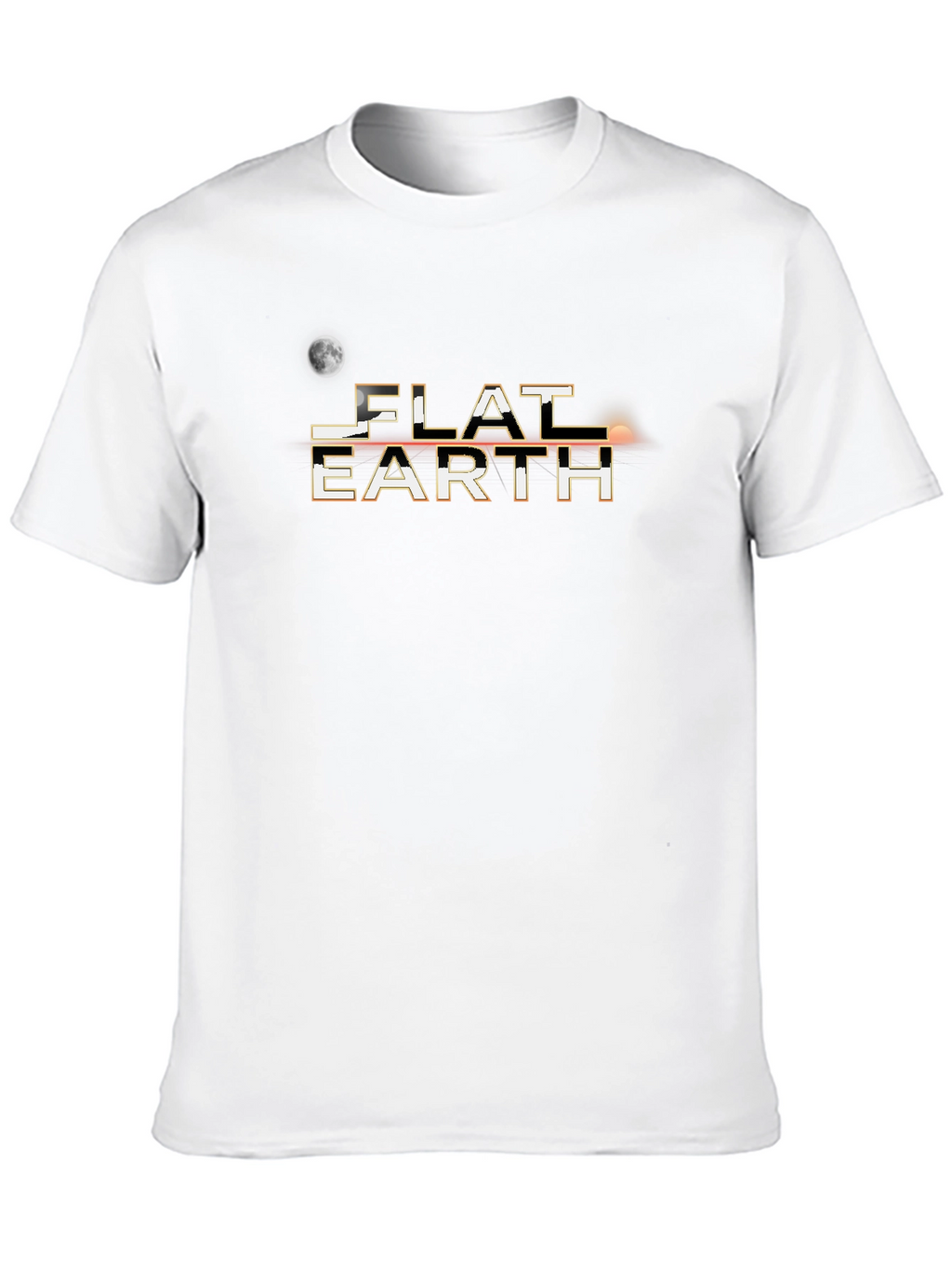 Flat Earth T-Shirt - Conspiracy Theory Novelty Tee