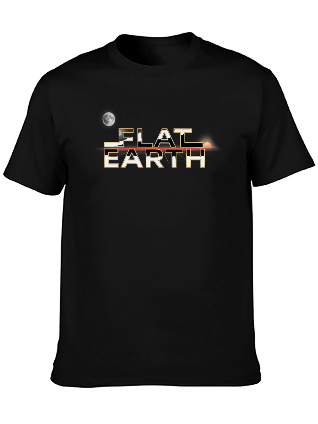 Flat Earth T-Shirt - Conspiracy Theory Novelty Tee