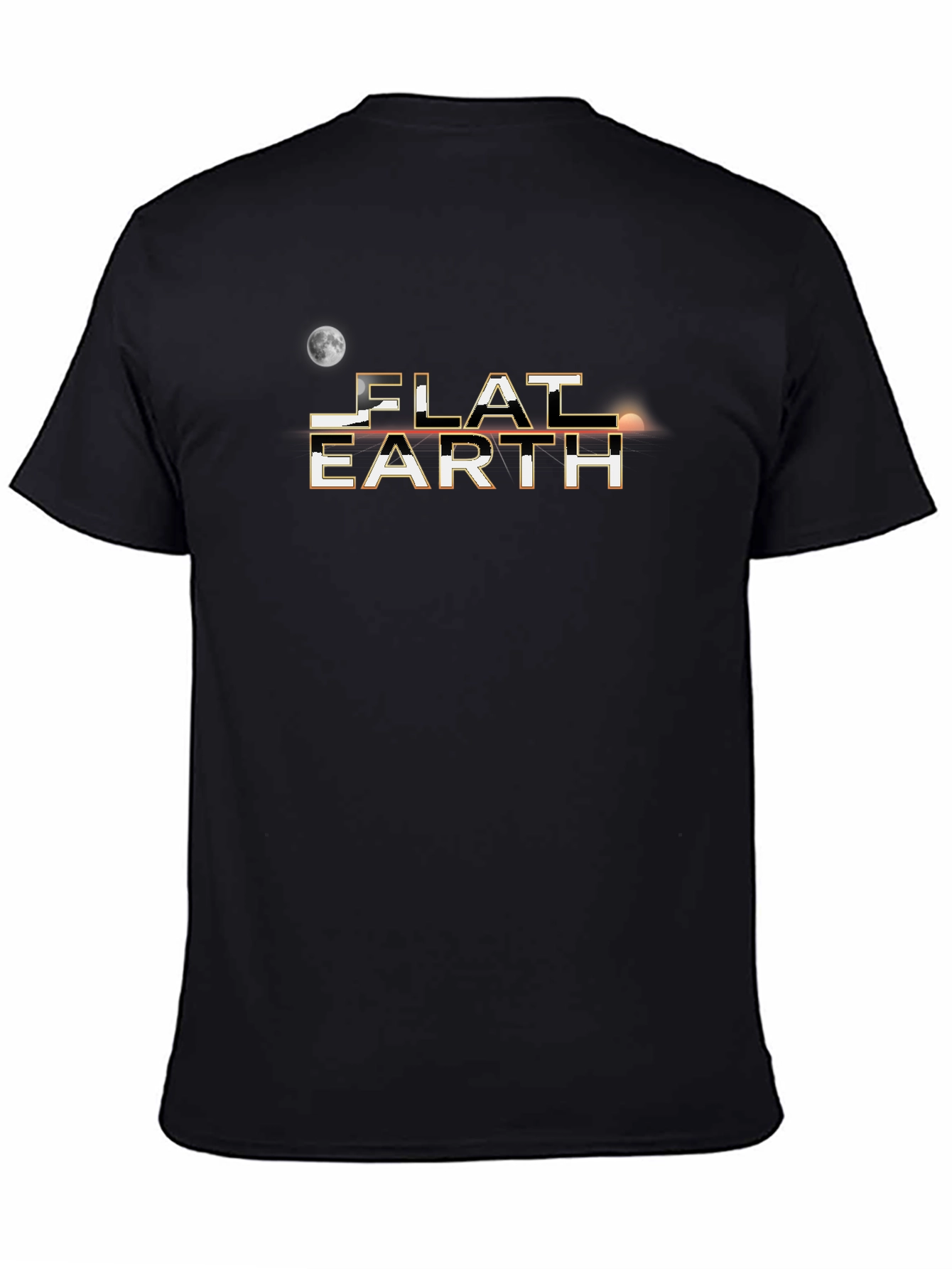 Flat Earth T-Shirt - Conspiracy Theory Novelty Tee