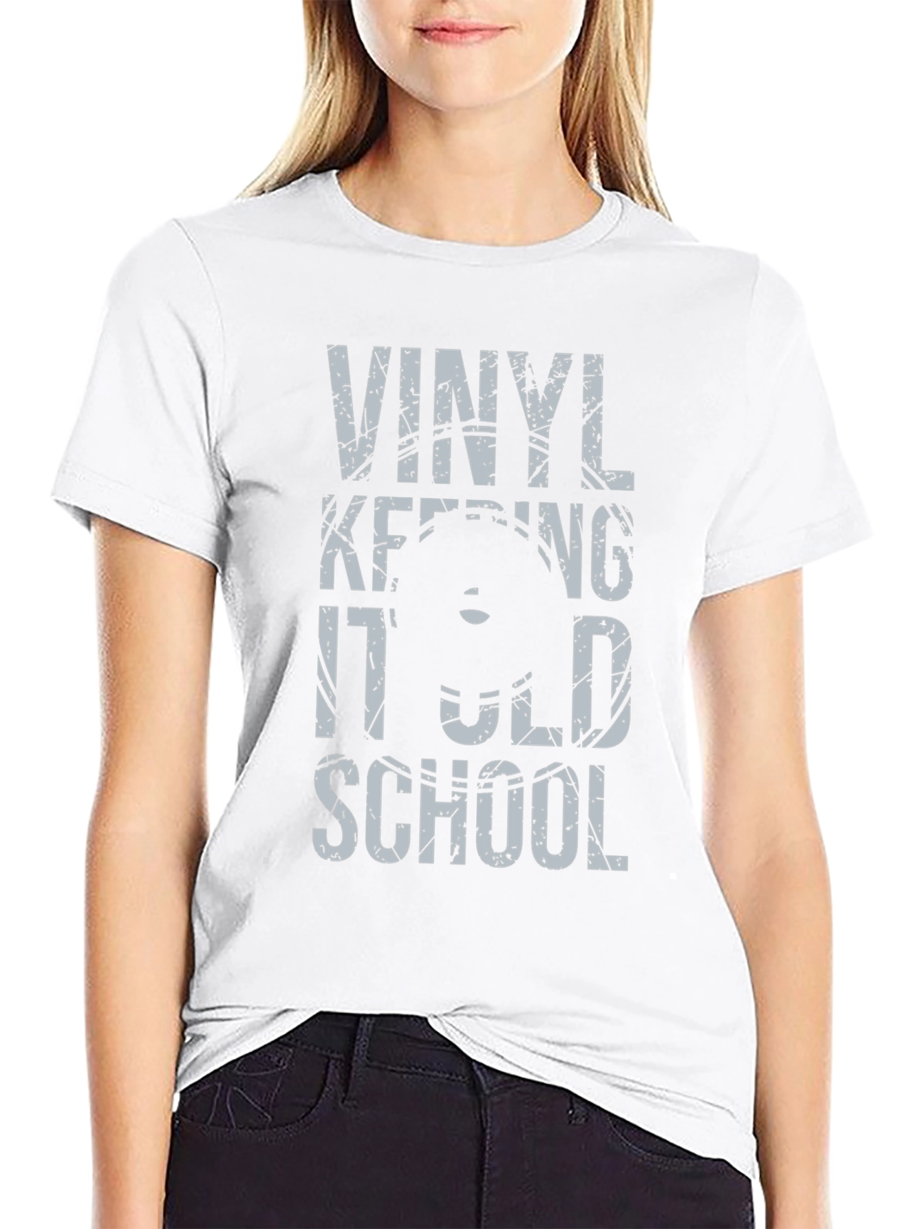 Vinyl Keeping It Old School Graphic Tee