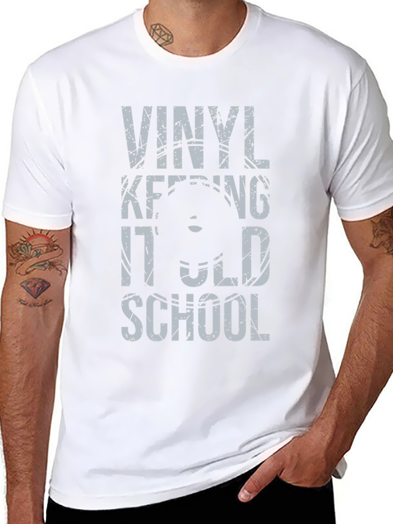 Vinyl Keeping It Old School Graphic Tee