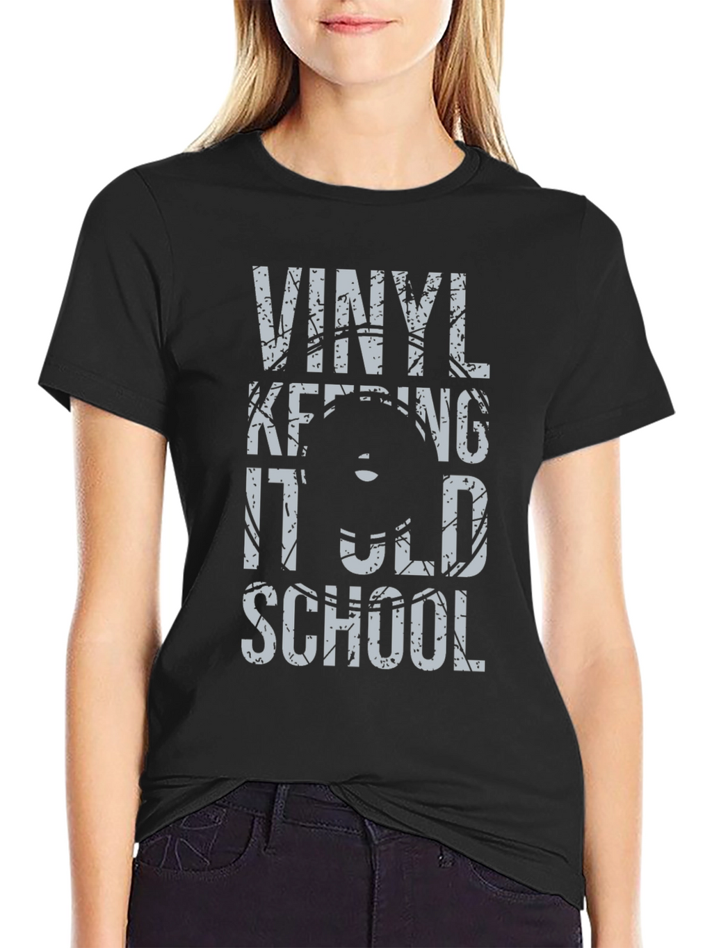 Vinyl Keeping It Old School Graphic Tee