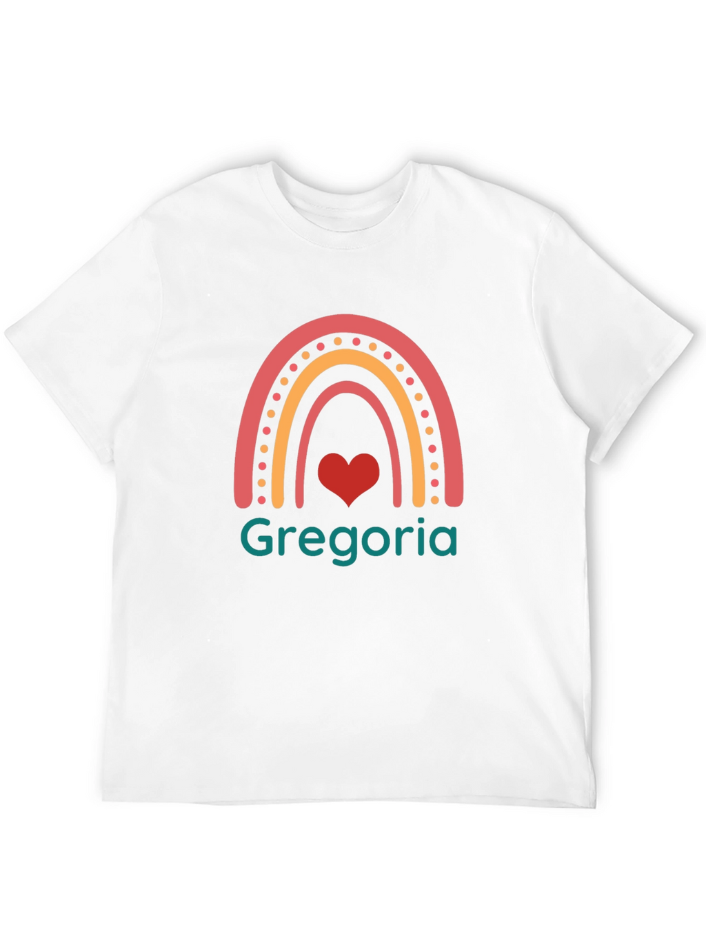 Gregoria Rainbow Heart T-Shirt - Black