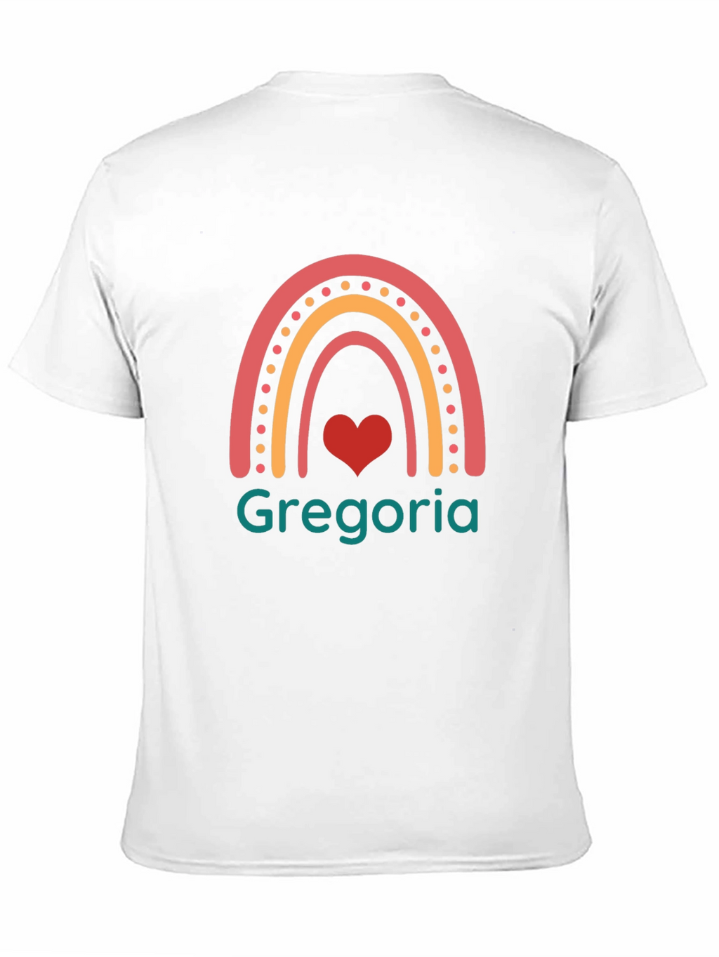 Gregoria Rainbow Heart T-Shirt - Black