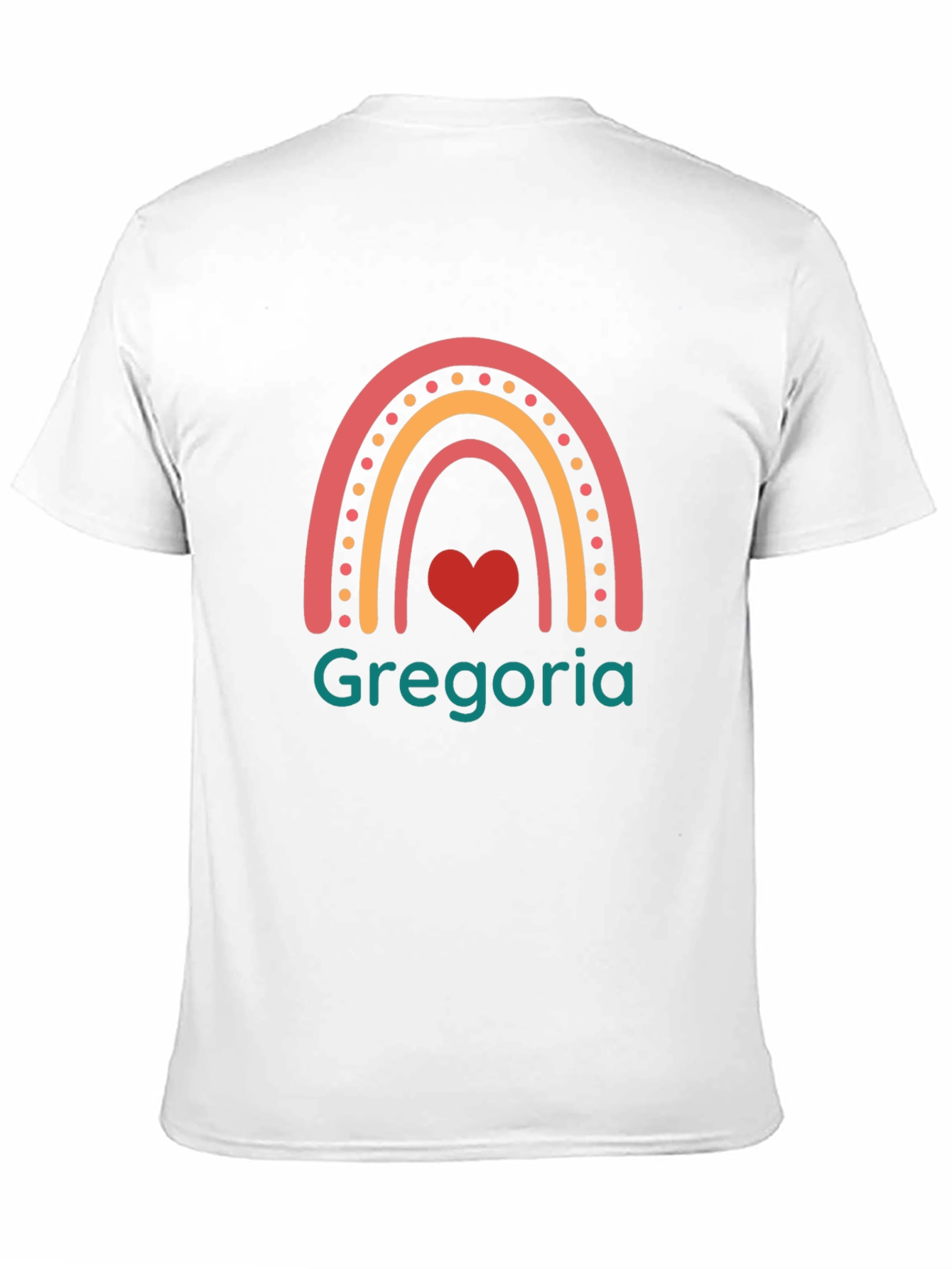 Gregoria Rainbow Heart T-Shirt - Black