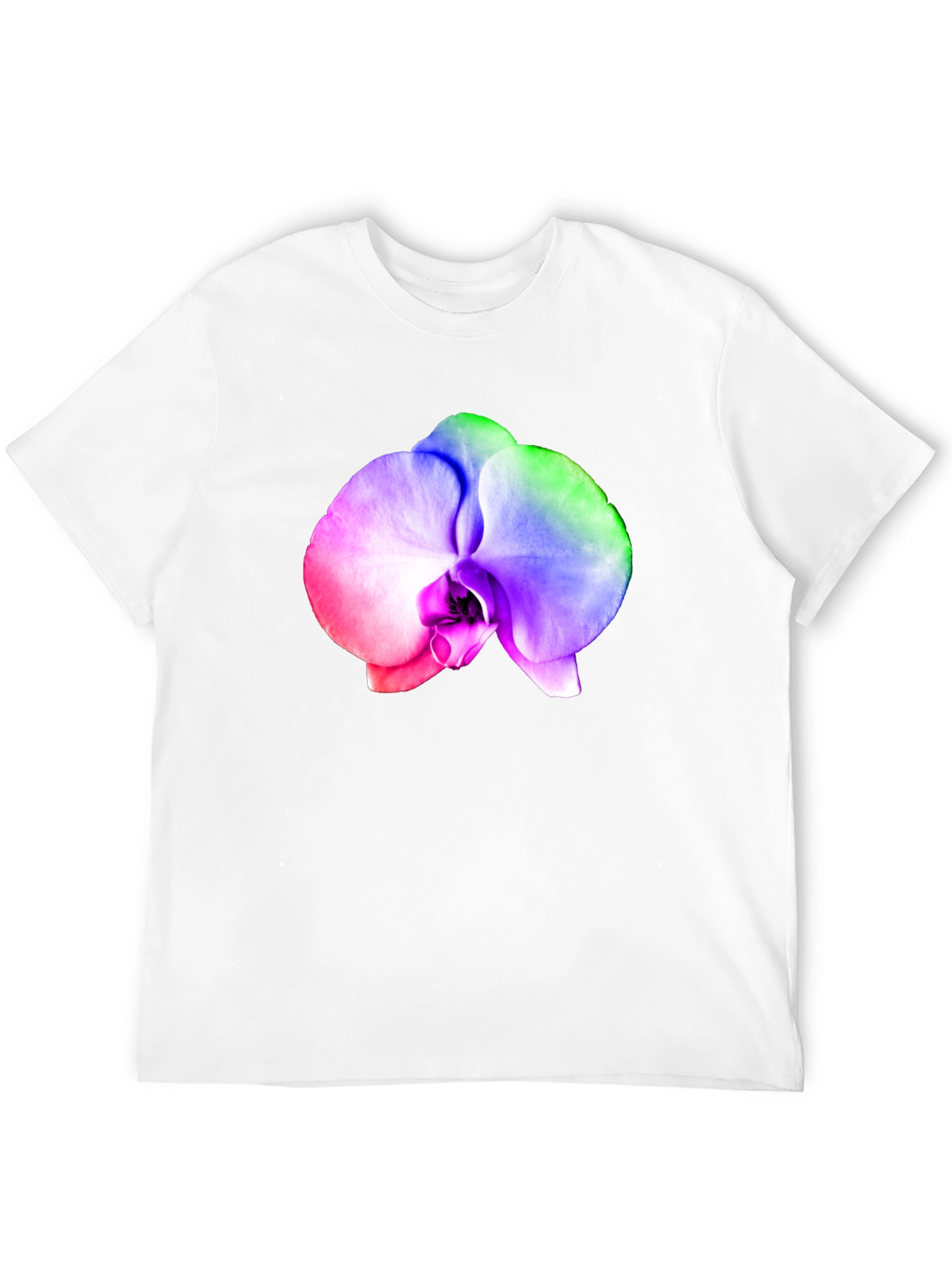 Rainbow Orchid Graphic T-Shirt