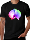 Rainbow Orchid Graphic T-Shirt