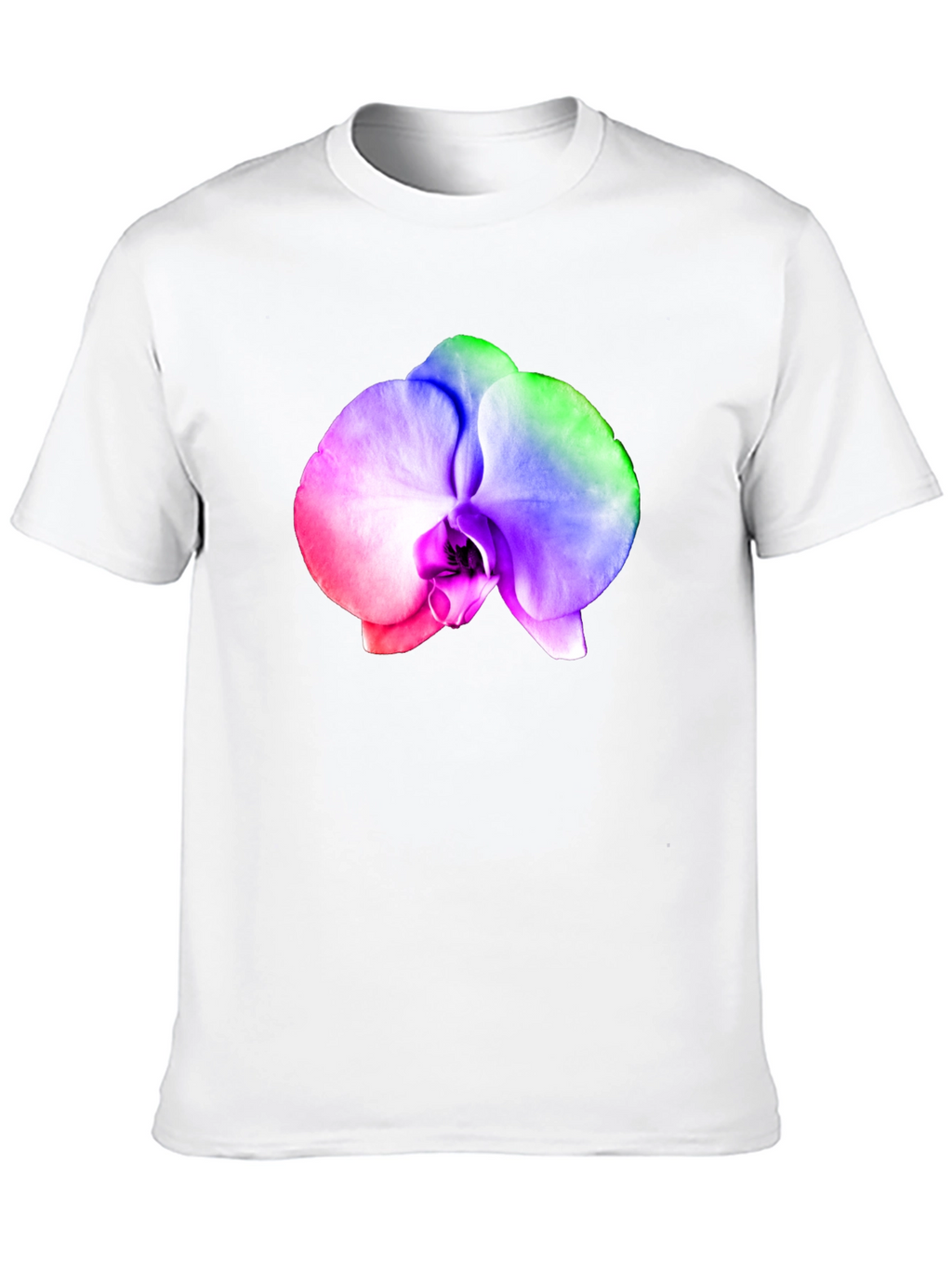 Rainbow Orchid Graphic T-Shirt