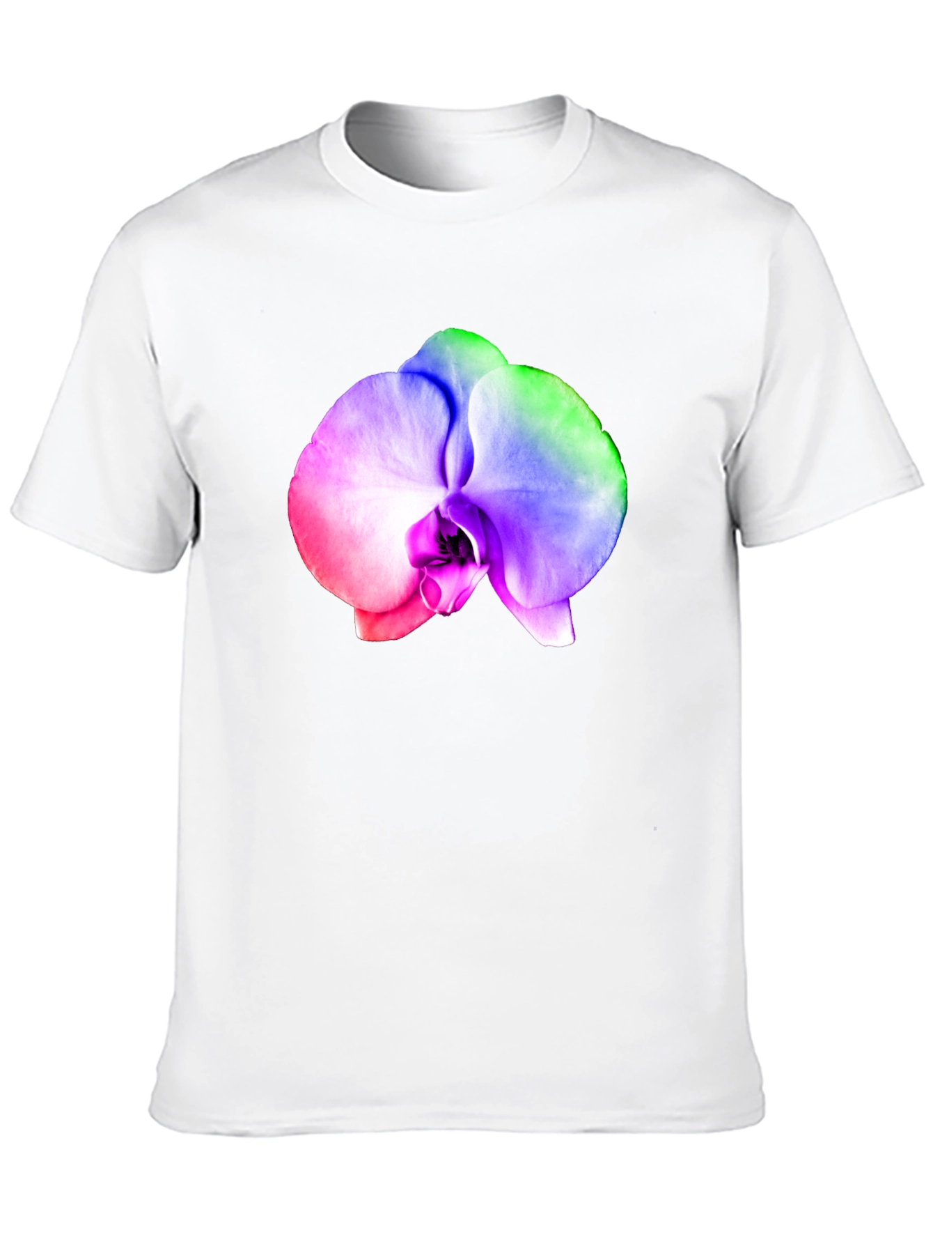 Rainbow Orchid Graphic T-Shirt