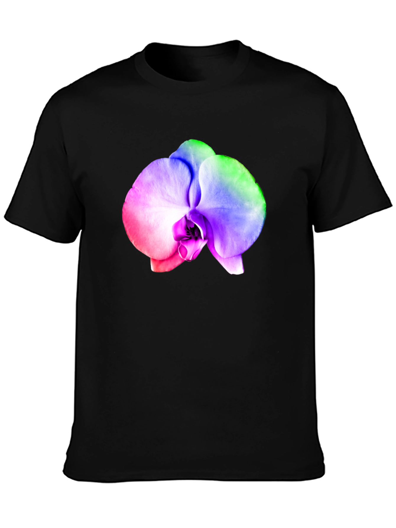 Rainbow Orchid Graphic T-Shirt
